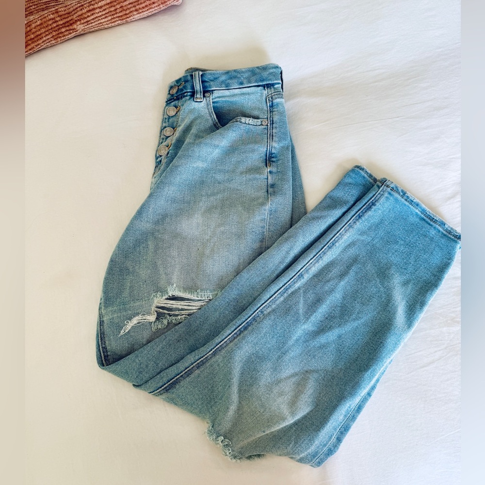 American Eagle Light Blue Jeans Size 4S - Picture 6 of 7